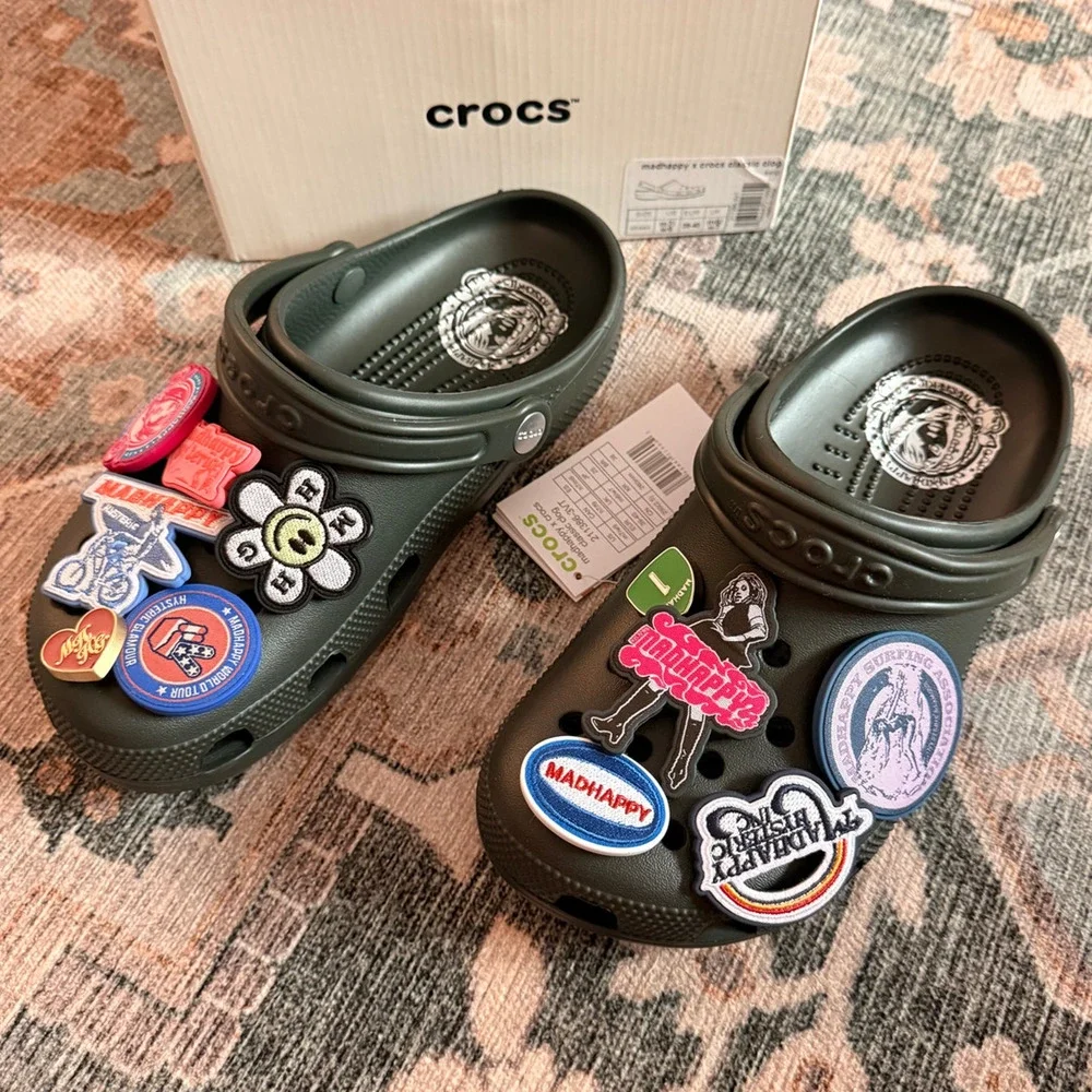 Madhappy Crocs Size 7 Men 9 Women Hysteric Glamour Clog Mens Green Kelp Mallcore
